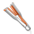 SHEGLAM Hair Beach Babe Hair Waver 2 Barrel Crimper 1 Inch with Smart Timer & Adjustable Temps Dual Voltage, Anti-Scald, Easy to Use