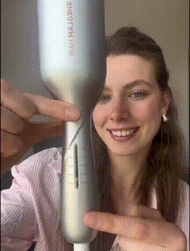 SHEGLAM Hair Beach Babe Hair Waver 2 Barrel Crimper 1 Inch with Smart Timer & Adjustable Temps Dual Voltage, Anti-Scald, Easy to Use