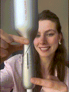SHEGLAM Hair Beach Babe Hair Waver 2 Barrel Crimper 1 Inch with Smart Timer & Adjustable Temps Dual Voltage, Anti-Scald, Easy to Use